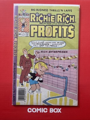 Harvey Classics Richie Rich Profits #91 Very Rare South Africa Printing 1995