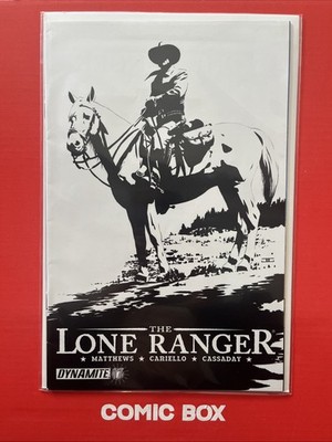 Dynamite Comics The Lone Ranger #17 Black And White Sketch Variant 2009