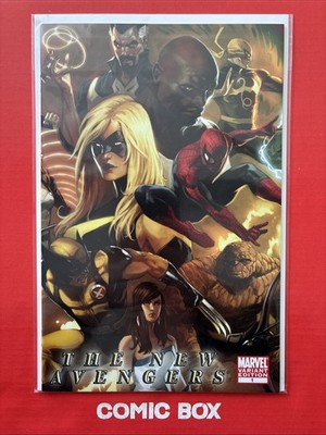 Marvel Comics The New Avengers #1 1:25 DJurdjevic Variant HOT 2010