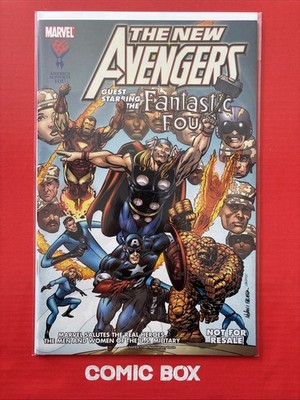 Marvel Comics New Avengers America Salutes You Promo U.S Military Rare In UK 🔥