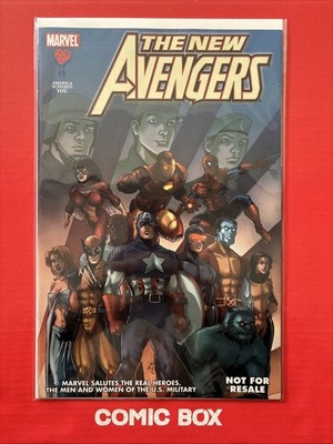 Marvel Comics New Avengers America Salutes You Promo U.S Military Rare In UK 🔥