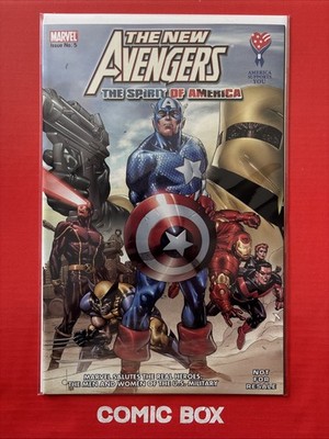 Marvel Comics New Avengers America Salutes You Promo U.S Military Rare In UK #5