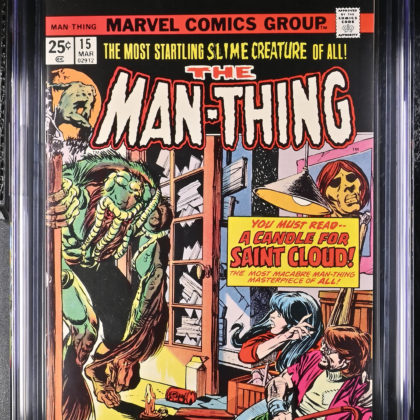CGC Graded [9.4] MarvelMan-Thing #15 Gil Kane Bronze