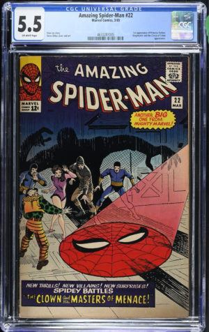<b>CGC Graded [5.5] Marvel<Br>Amazing Spider-Man #22</b><br><p style="font-size:10px"> 1st App Princess Python</p>