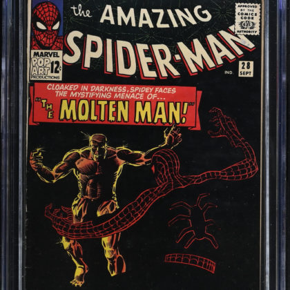 CGC Graded [5.0] MarvelAmazing Spider-Man #28 1st App & Origin of Molten Man