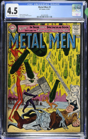 <b>CGC Graded [4.5] DC<Br>Metal Men #1</b><br><p style="font-size:10px"> 1st Solo Metal Men</p>