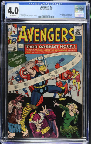 <b>CGC Graded [4.0] Marvel<Br>Avengers #7</b><br><p style="font-size:10px"> Silver Age</p>