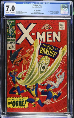 <b>CGC Graded [7.0] Marvel<Br>X-Men #28</b><br><p style="font-size:10px"> 1st Full App of Banshee</p>