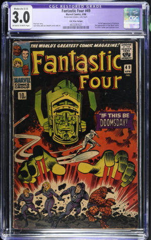 <b>CGC Graded [3.0] Marvel<Br>Fantastic Four #49</b><br><p style="font-size:10px"> 1st Full App of Galactus</p>