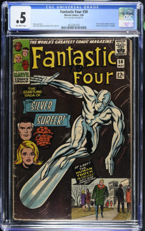 <b>CGC Graded [0.5] Marvel<Br>Fantastic Four #50</b><br><p style="font-size:10px"> Classic Silver Surfer Cover</p>