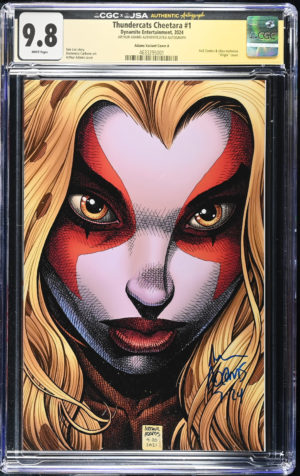 <b>CGC Graded [9.8] Dynamite<Br>Thundercats Cheetara #1</b><br><p style="font-size:10px"> Signature Series: Arthur Adams</p>