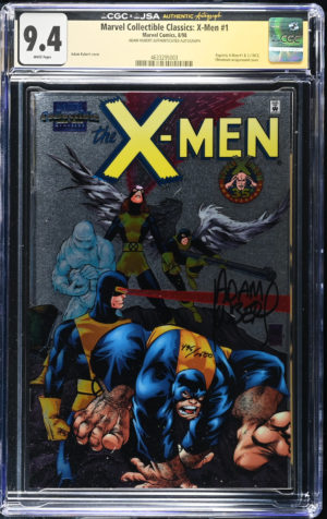 <b>CGC Graded [9.4] Marvel<Br>Collectible Classics X-Men #1</b><br><p style="font-size:10px"> Signature Series: Adam Kubert</p>