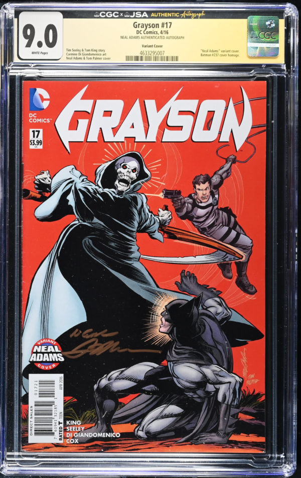 <b>CGC Graded [9.0] DC<Br>Grayson #17</b><br><p style="font-size:10px"> Signature Series: Neal Adams</p>