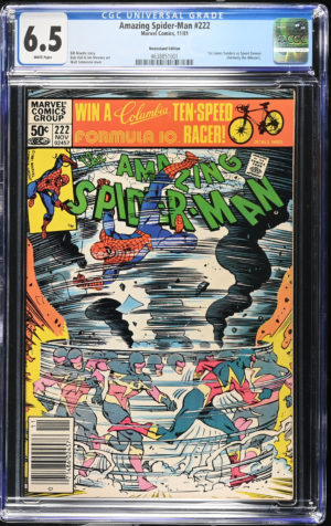 <b>CGC Graded [6.5] Marvel<Br>Amazing Spider-Man #222</b><br><p style="font-size:10px"> 1st App James Sanders</p>