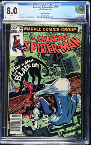 <b>CGC Graded [8.0] Marvel<Br>Amazing Spider-Man #226</b><br><p style="font-size:10px"> Black Cat App</p>