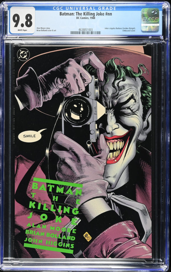 <b>CGC Graded [9.8] DC<Br>Batman The Killing Joke #nn</b><br><p style="font-size:10px"> First Print</p>
