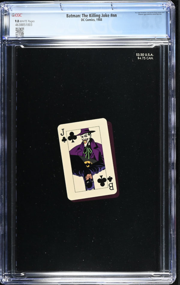 <b>CGC Graded [9.8] DC<Br>Batman The Killing Joke #nn</b><br><p style="font-size:10px"> First Print</p> - Image 2