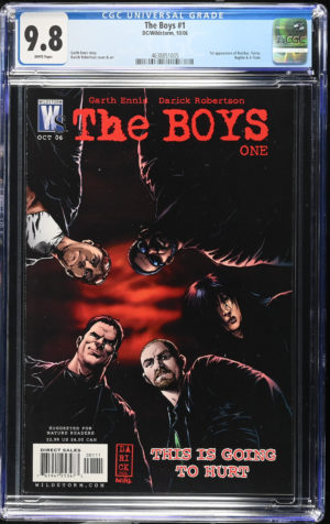 <b>CGC Graded [9.8] Wildstorm<Br>The Boys #1</b><br><p style="font-size:10px"> 1st App Butcher, Hughie & More</p>