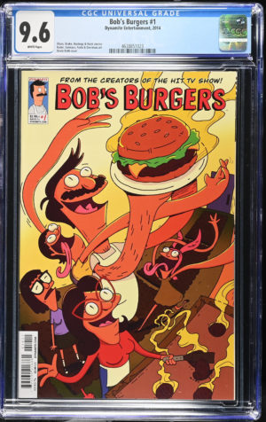 <b>CGC Graded [9.6] Dynamite<Br>Bob's Burgers #1</b><br><p style="font-size:10px"> Low Print Run</p>