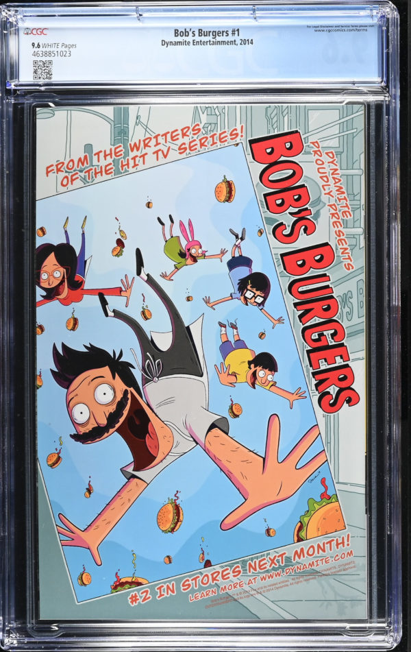 <b>CGC Graded [9.6] Dynamite<Br>Bob's Burgers #1</b><br><p style="font-size:10px"> Low Print Run</p> - Image 2