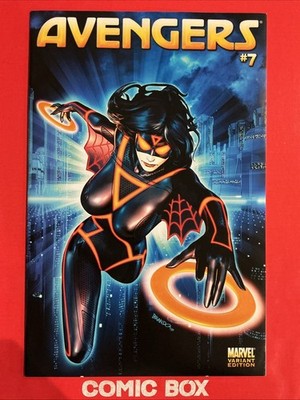 Marvel Comics Avengers #7 1:25 Tron Variant Scarce 2011 - Image 2