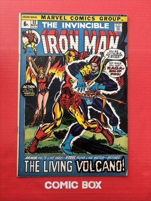 Marvel Comics The Invincible Iron Man #52 1972 Bronze Age - Image 2