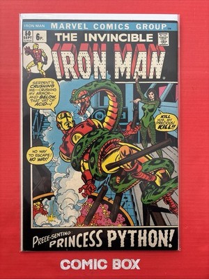 Marvel Comics The Invincible Iron Man #50 1972 Bronze Age Princess Python App