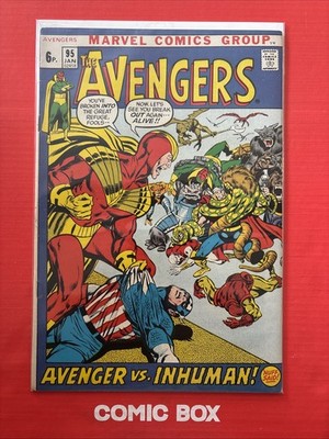 Marvel Comics The Avengers #95 1972 Neal Adam’s Art Bronze Age