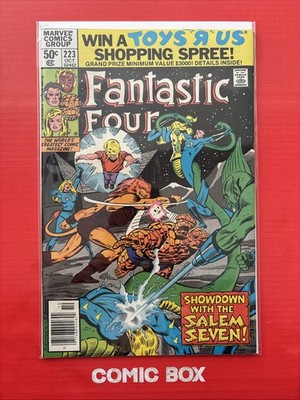 Marvel Comics Fantastic Four #223 1980 Rare Newsstand Mark Jewellers Insert