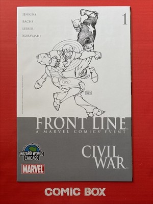 Marvel Comics Front Line Civil War #1 Turner Variant Wizard World Chicago 2006 - Image 2