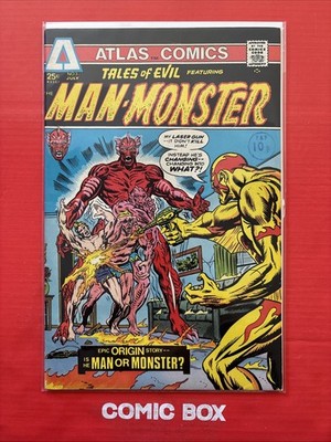 Atlas Comics Tales Of Evil Ft Man-Monster #3 1975 Bronze Age