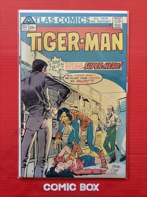 Atlas Comics Tiger-Man #1 1975 Bronze Age