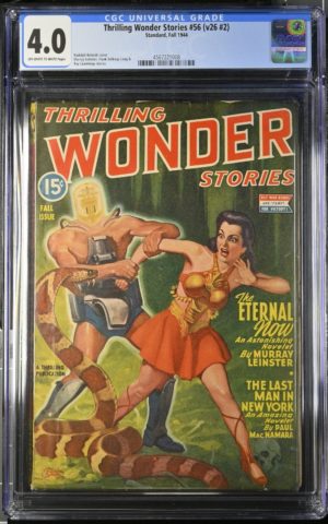 CGC Graded 4.0 Standard Thrilling Wonder Stories #56 Vol 26 1944 Pulp Golden Age