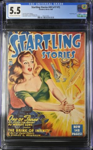 CGC Graded 5.5 Standard Startling Stories #49 Vol 17 1948 Pulp Golden Age