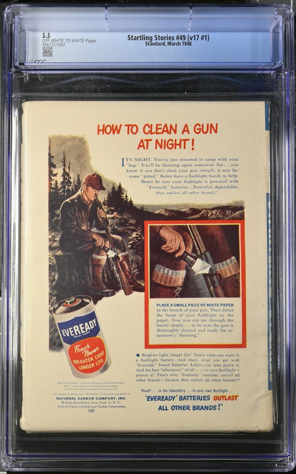 CGC Graded 5.5 Standard Startling Stories #49 Vol 17 1948 Pulp Golden Age - Image 2