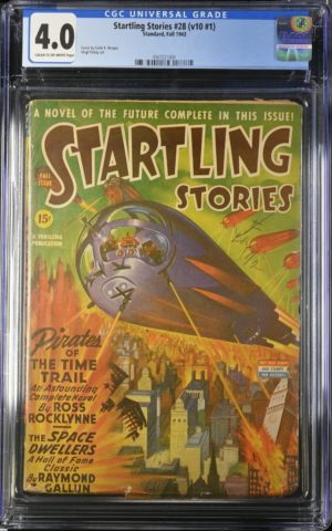 CGC Graded 4.0 Standard Startling Stories #28 Vol 10 1943 Pulp Golden Age