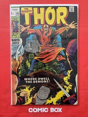 Marvel Comics The Mighty Thor #163 1969 Silver Age Jack Kirby Key