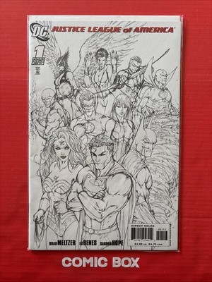 DC Comics Justice League Of America #1 2007 Turner Sketch Variant LovelCondition