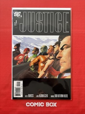 DC Comics Justice #1 2005 Rare Third Print Alex Ross Variant
