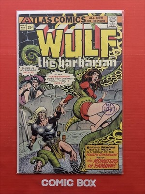Atlas Comics Wulf The Barbarian #2 1975 Bronze Age