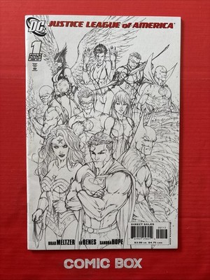 DC Comics Justice League Of America #1 2007 Turner Sketch Variant LovelCondition - Image 4