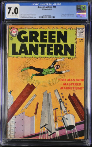 <b>CGC Graded [7.0] DC Green Lantern #21</b><br><p style="font-size:10px"> Origin & 1st App of Doctor Polaris</p>