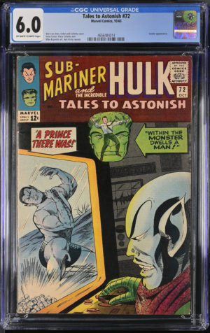 <b>CGC Graded [6.0] Marvel Tales to Astonish #72</b><br><p style="font-size:10px"> Leader App 1965</p>