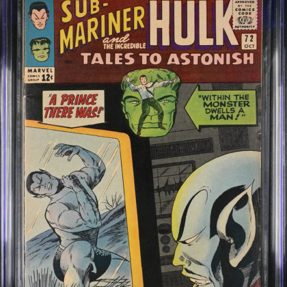 CGC Graded [6.0] Marvel Tales to Astonish #72 Leader App 1965