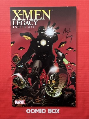 Marvel Comics X-Men Legacy #235 Iron Man Variant Signed By Mike CAREY 2010 - Image 4