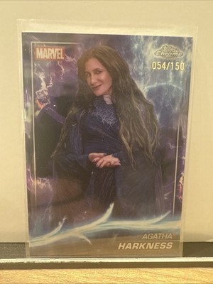 Marvel Topps Chrome 2025 Rare Agatha Harkness #162 54/150 Purple Trading Card