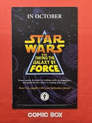 Dark Horse Comics Star Wars Tales Of The Jedi #1 Lovely Condition - Image 2