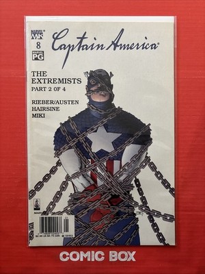Marvel Knights Comics Captain America #8 The Extremists Rare Newsstand Variant