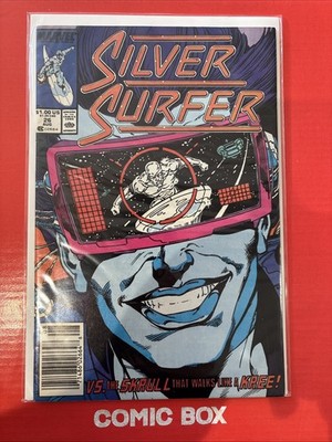 Marvel Comics Silver Surfer #26 1989 Newsstand Variant