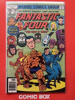 Marvel Comics Fantastic Four #190 1978 Bronze Age Kirby CVR “the Way It Was!”